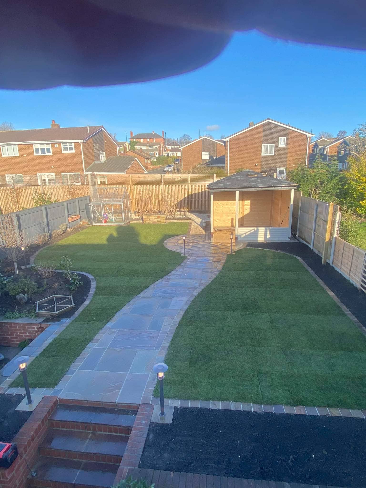 Completed domestic garden makeover